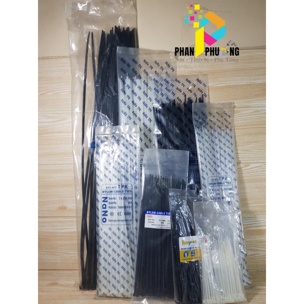 [GIÁ TỐT] DÂY RÚT MÀU ĐEN / TRẮNG NHIỀU KÍCH CỠ