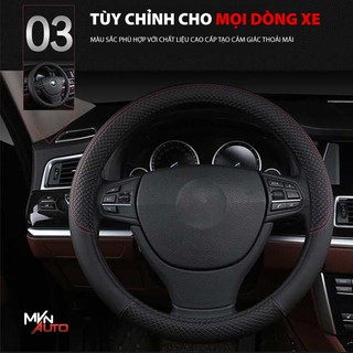 Bọc Vô Lăng Da Cao Cấp – Bọc Chống Trượt Khi Đánh Lái – Mvn Auto