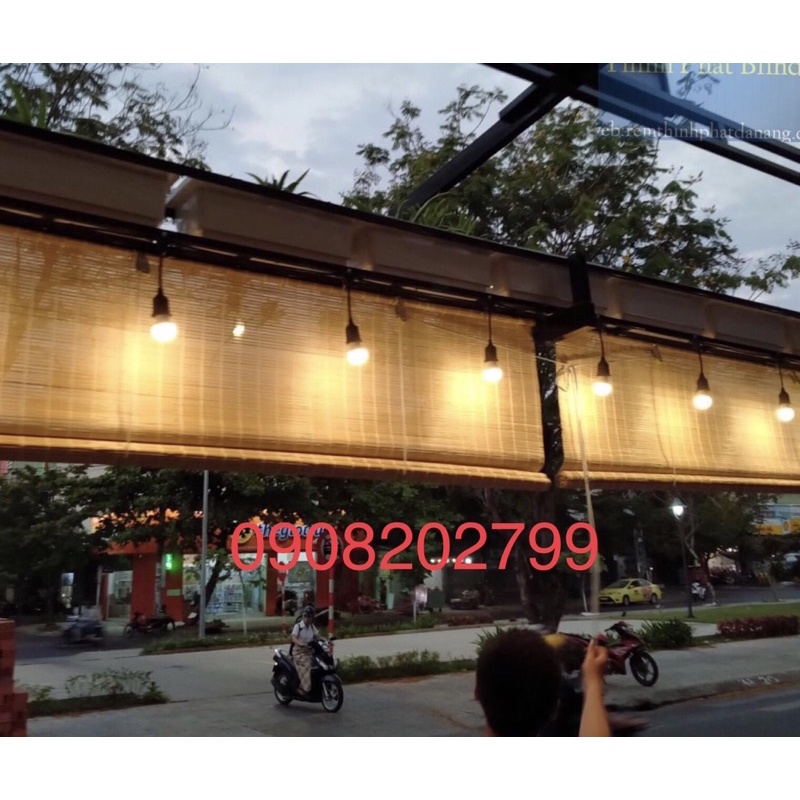 Mành rèm tre trúc che nắng cửa sổ có Ròng Rọc và Dây Kéo, mành trúc ...