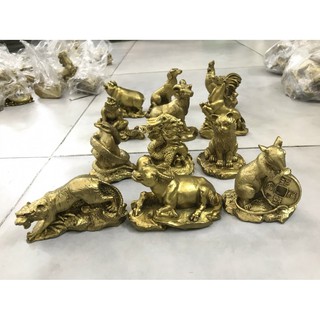 Tượng Ngựa Linh Vật 12 con giáp Vật phẩm phong thủy bằng đồng