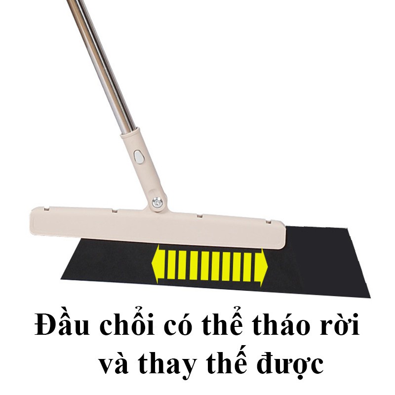 Chổi Gạt Nước, Chổi Quét Nước Lau Kính Vệ Sinh Đa Năng Xoay 360 Độ Tiện Dụng Cán Chổi INOX Có Thể Điều Chỉnh Kích Thước