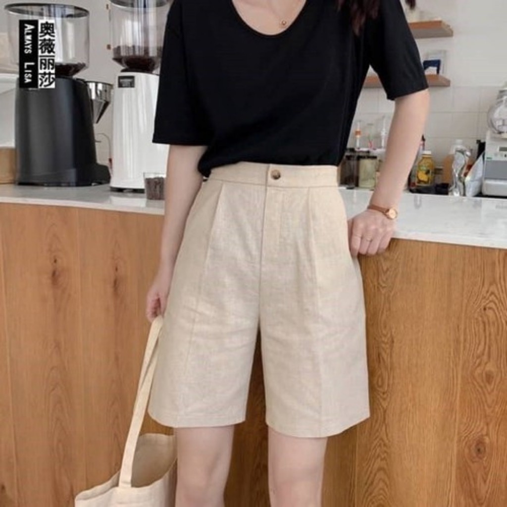 Quần Short Đũi Xuất Hàn Không Nhăn Lưng Chun BigSize đến 70kg Siêu Hot 001