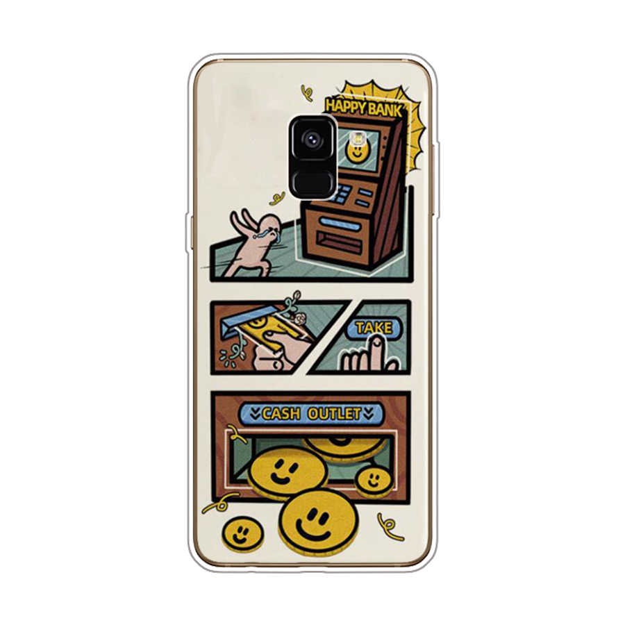 Ốp Điện Thoại TPU Dẻo In Họa Tiết Độc Đáo Thời Trang Cho Samsung Galaxy A8 plus 2018 A6 2018 plus