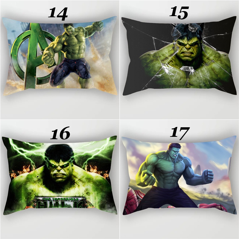 Vỏ Gối In Hình Siêu Anh Hùng Hulk Một Mặt Trang Trí Nhà Cửa (Không Có Lõi)