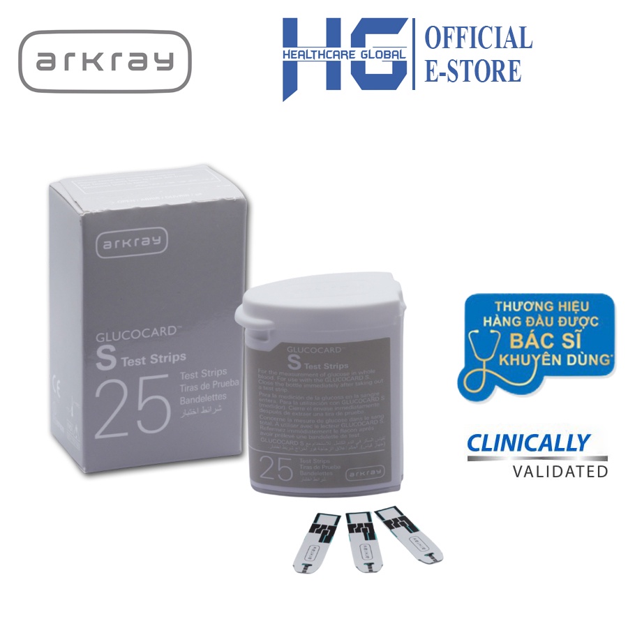 Hộp 50 Que Thử Đường Huyết ARKRAY | Dùng Cho Máy Arkray Glucocard S ...