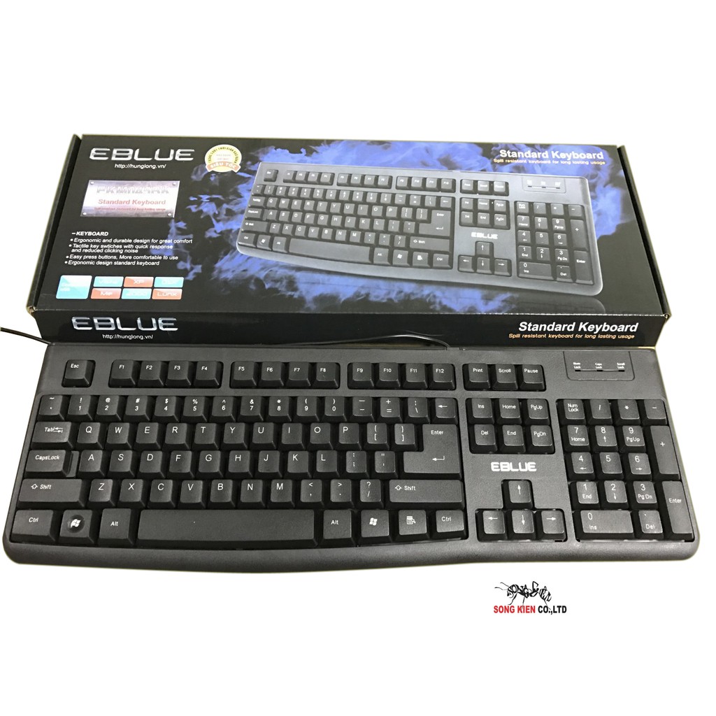 Bàn phím có dây Eblue 045 | Shopee Việt Nam