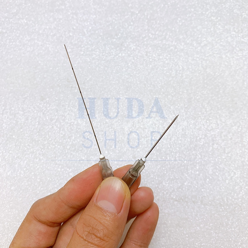 Kim đầu tù tiêm Filler HA cấy mỡ có sẵn kim mồi TIME MACHINE Cannula 27G size 70mm cao cấp