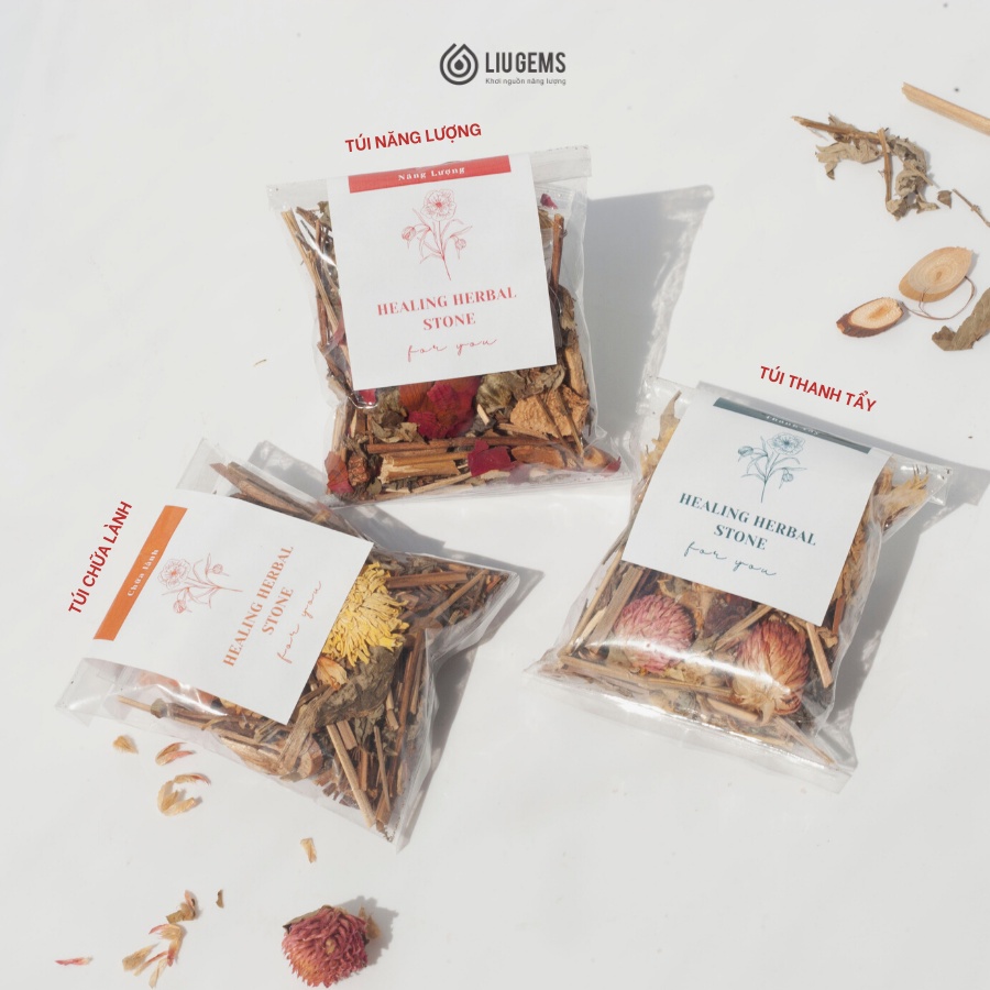 Thảo Mộc Xông Mặt, Ngâm Chân Thư Giãn Liugems Đá Thiên Nhiên 130g PK07