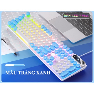 Bàn phím giả cơ gaming YINDIAO K600 Nút tròn, Led đa màu, Keycaps cực đẹp - Phụ Kiện Nhất Tín