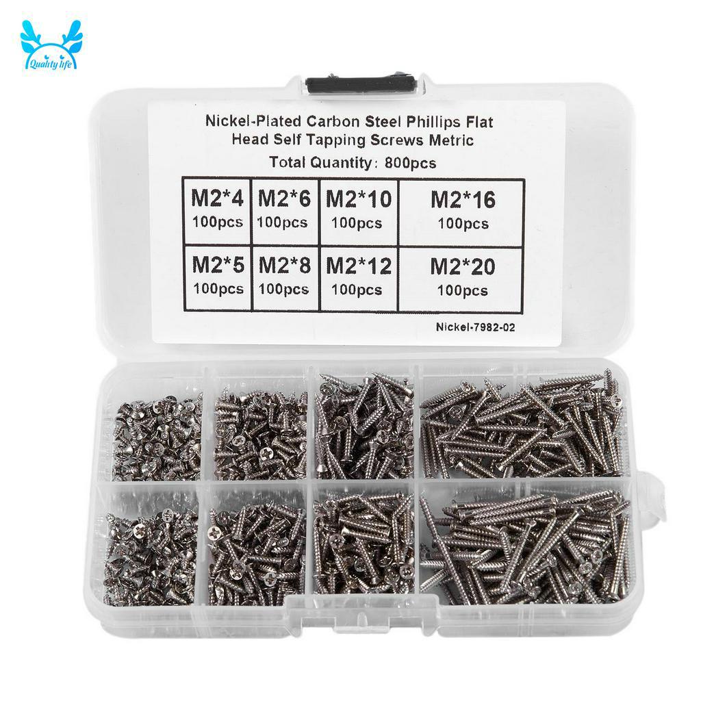 Bộ 800 Ốc Vít M2 Bằng Thép Không Gỉ