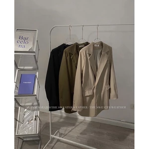 Áo vest 2 lớp đệm vai khuy tay oversize the.sweaterweather TSW