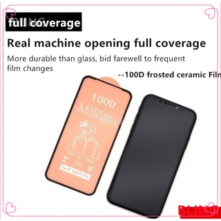 Kính cường lực iphone Màng gốm 100D mờ cho iPhone 15 14 13 12 11 Pro Max XR X XS Max 7 8 14 15 Plus 6s 12 13 Mini