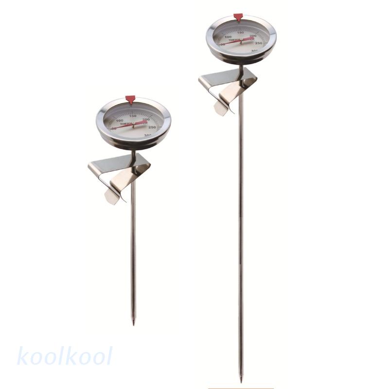 Kool 0-300°C Nhiệt Kế Đo Nhiệt Độ Dầu Khi Chiên Bằng Thép Không Gỉ