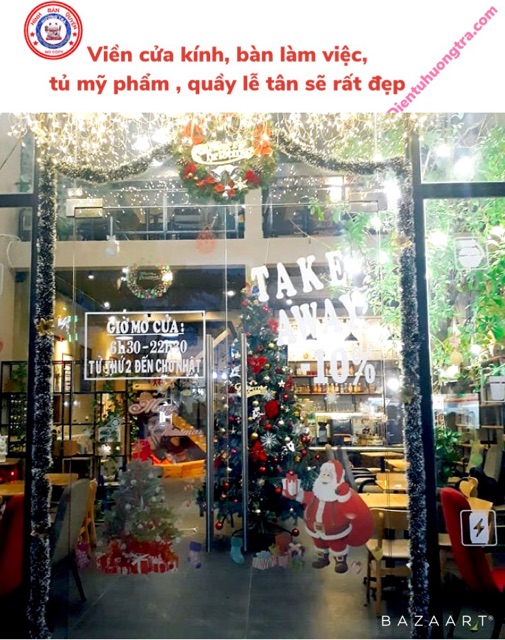 Dây đuôi chồn PHỦ TUYẾT trang trí noel dài 1,5m [dientuhuongtra]