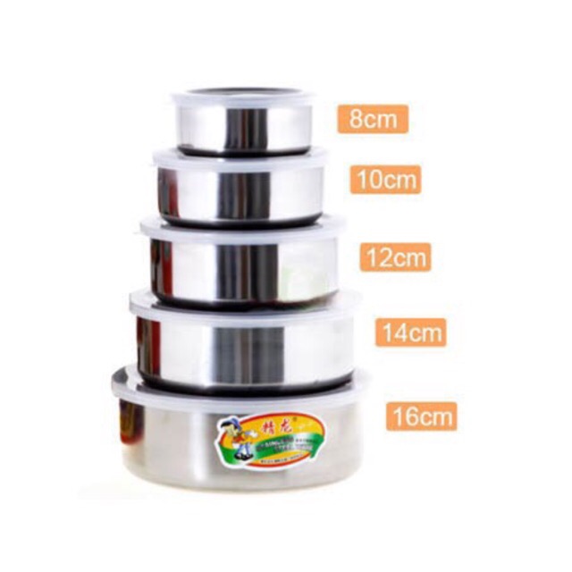 Bộ thố Inox 5 cái | Shopee Việt Nam