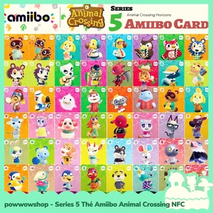 SERIES 5 - Thẻ Amiibo NFC UV Cán Mờ Game Animal Crossing Horizons Trên Hệ Máy Nintendo Switch