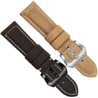 Dây Đeo Bằng Da Thật Màu Trơn Cho Đồng Hồ Panerai PAM111 441 20mm 22mm 24mm 26mm