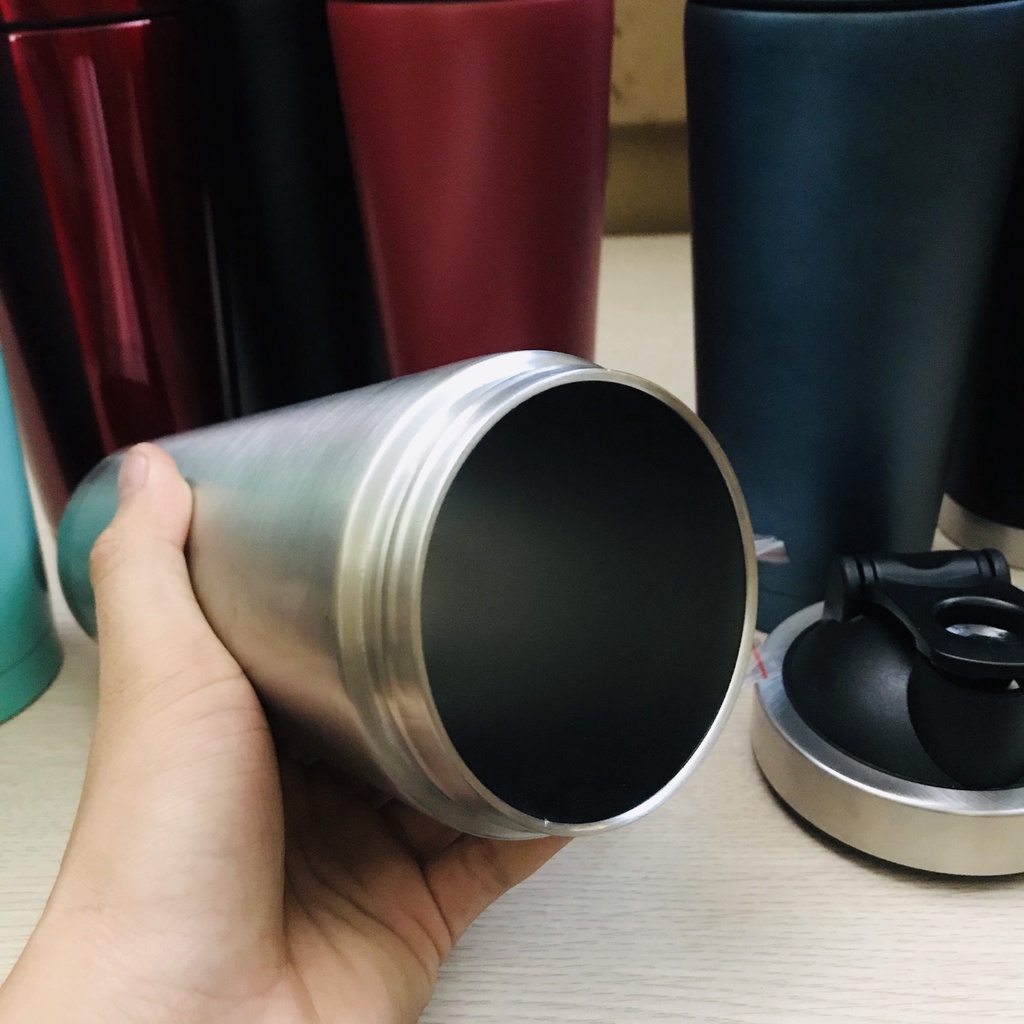 Ảnh Bình Lắc Giữ Nhiệt Đựng Nước Shaker Inox 800ml, Bình Tập Gym Thể Thao Hãng Amalife Kèm Bóng Lò Xo Lắc 3
