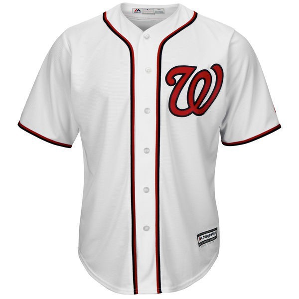 Áo sơ mi bóng chày cổ điển cardiganjersey MLB Washington Nationals, phù hợp unisex plus size