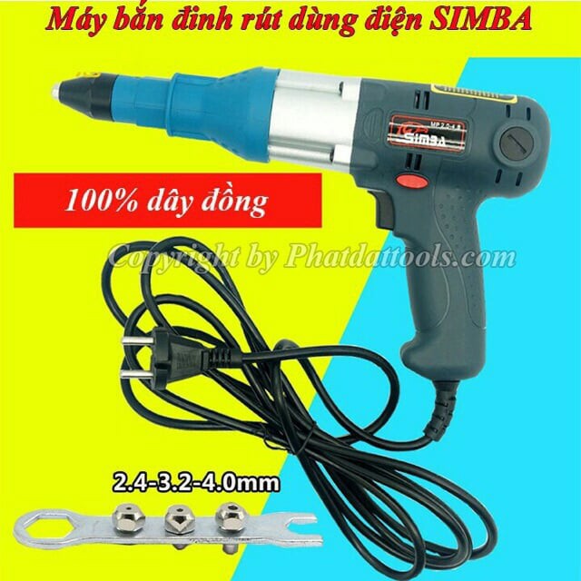 Súng bắn đinh rút Rive chạy điện SIMBA | Shopee Việt Nam