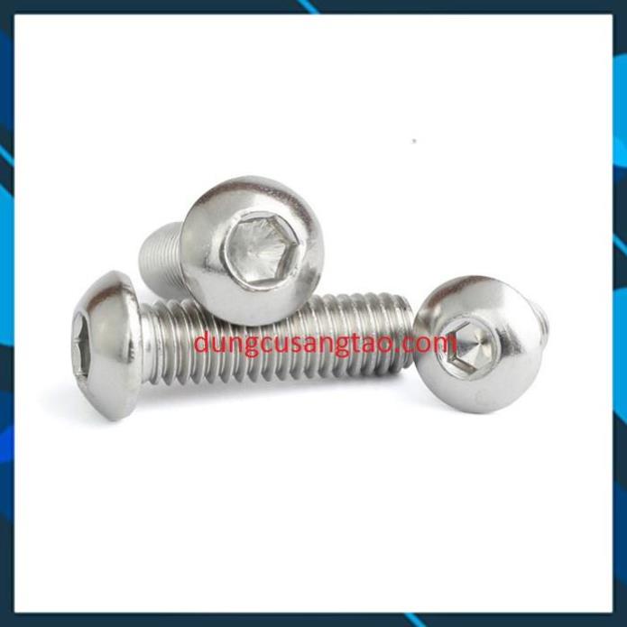 Ốc lục giác inox 304 semi round M5 (ốc đầu nấm M5) cao cấp | Shopee ...