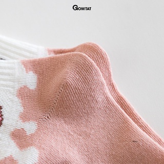 Set 5 đôi vớ nữ cổ ngắn GOMTAT họa tiết cute, chất liệu cotton mềm mịn hút ẩm thoáng khí khử mùi chân - UYE-CB082
