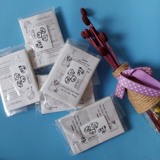 100 Tem Dán Thank You Kích thước 7x5cm có sẵn keo