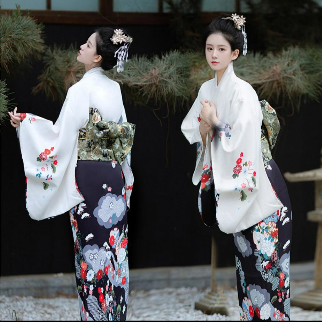 Có Sẵn Bộ Kimono Yukata Nữ Truyền Thống Nhật Bản Cao Cấp Ccm07