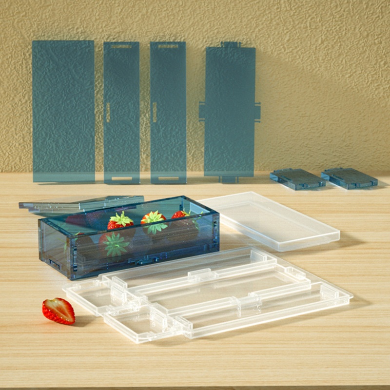 Khuôn Silicon Làm Hộp Đựng Trang Sức Hình Chữ Nhật DIY 19x15cm