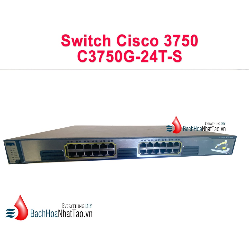 Thiết Bị Mạng Switch Cisco Catalyst 3750 WS-C3750G-24T-S | Shopee Việt Nam
