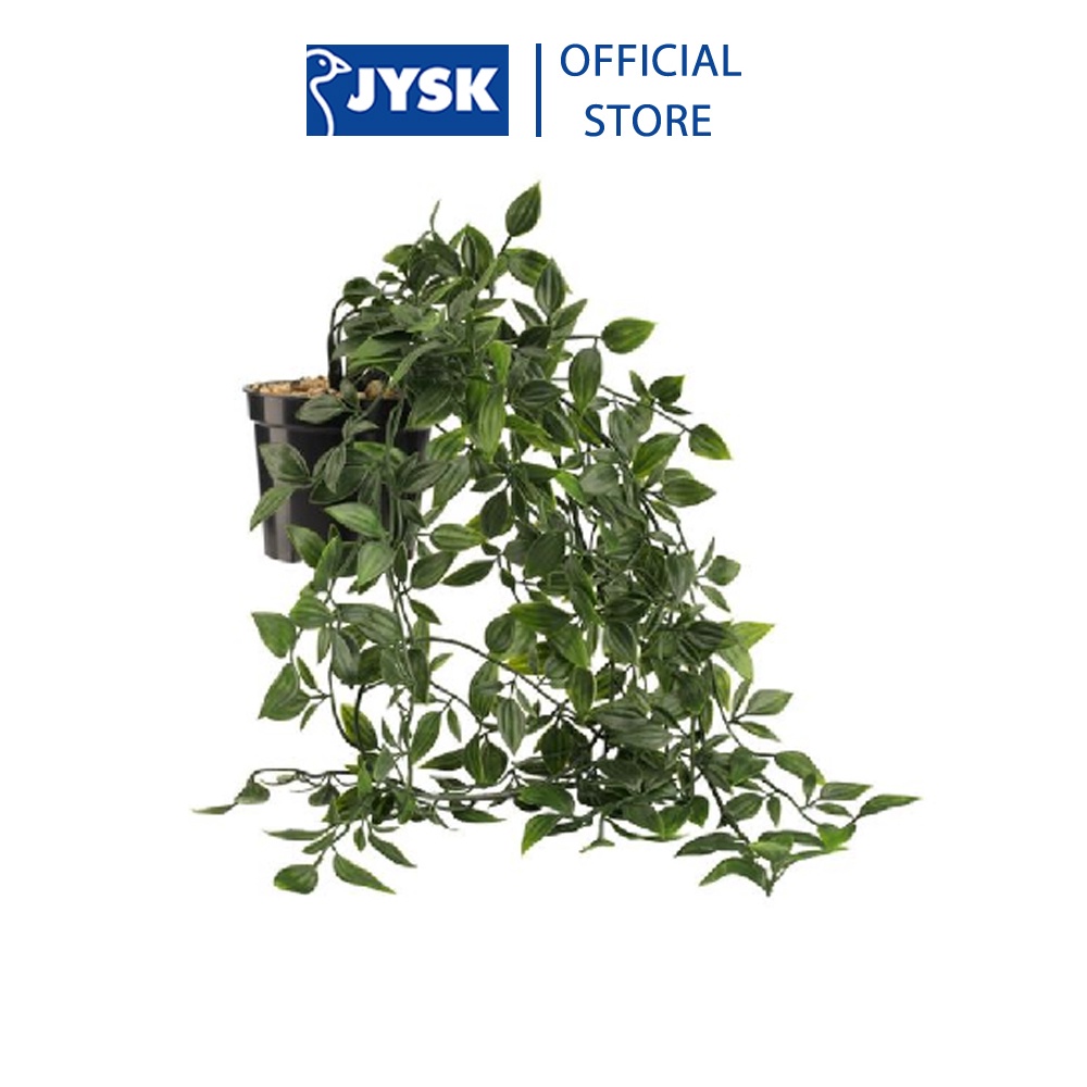 Cây trang trí JYSK Oliver nhựa/kim loại xanh lá cây D10xR10cm