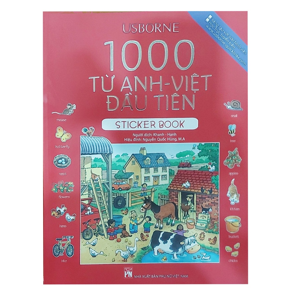 Sách- 1000 Từ Anh- Việt Đầu Tiên Sticker Book