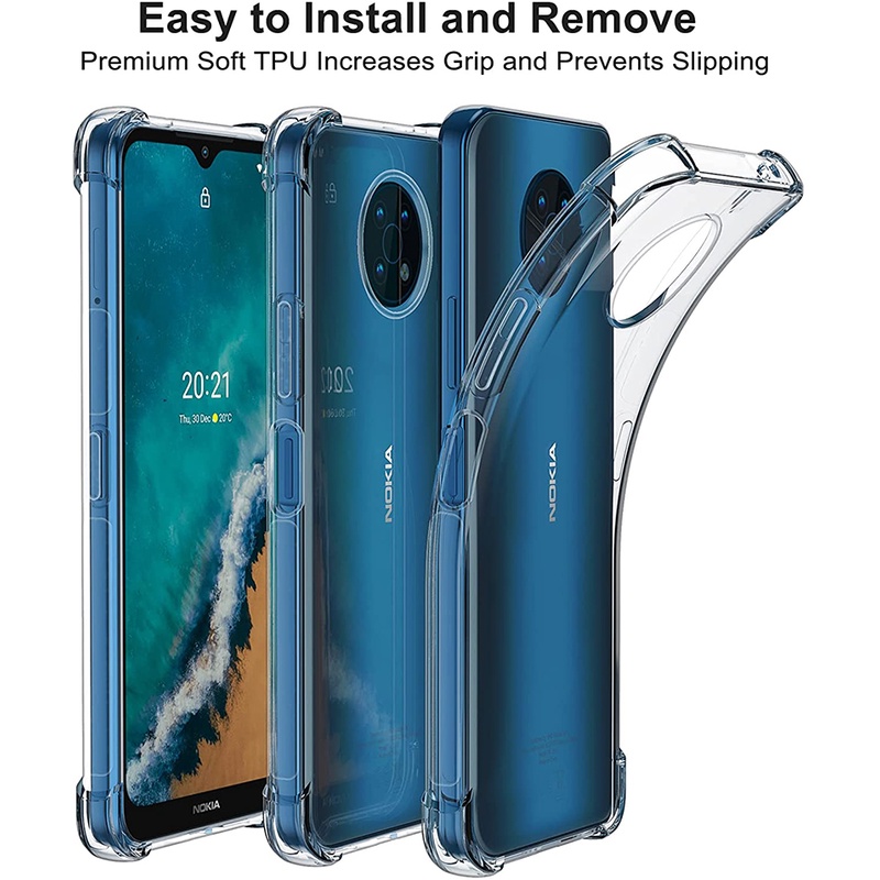 Ốp Điện Thoại TPU Gel Mềm Trong Suốt Chống Sốc Cho Nokia G50 G300 G20 G10 XR20 X20 X10 C30 C01 Plus