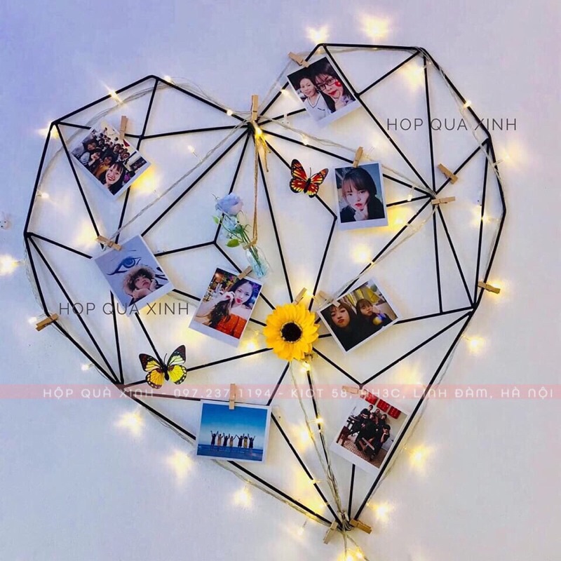 Khung lưới trang trí hình trái tim 70x70 | Shopee Việt Nam