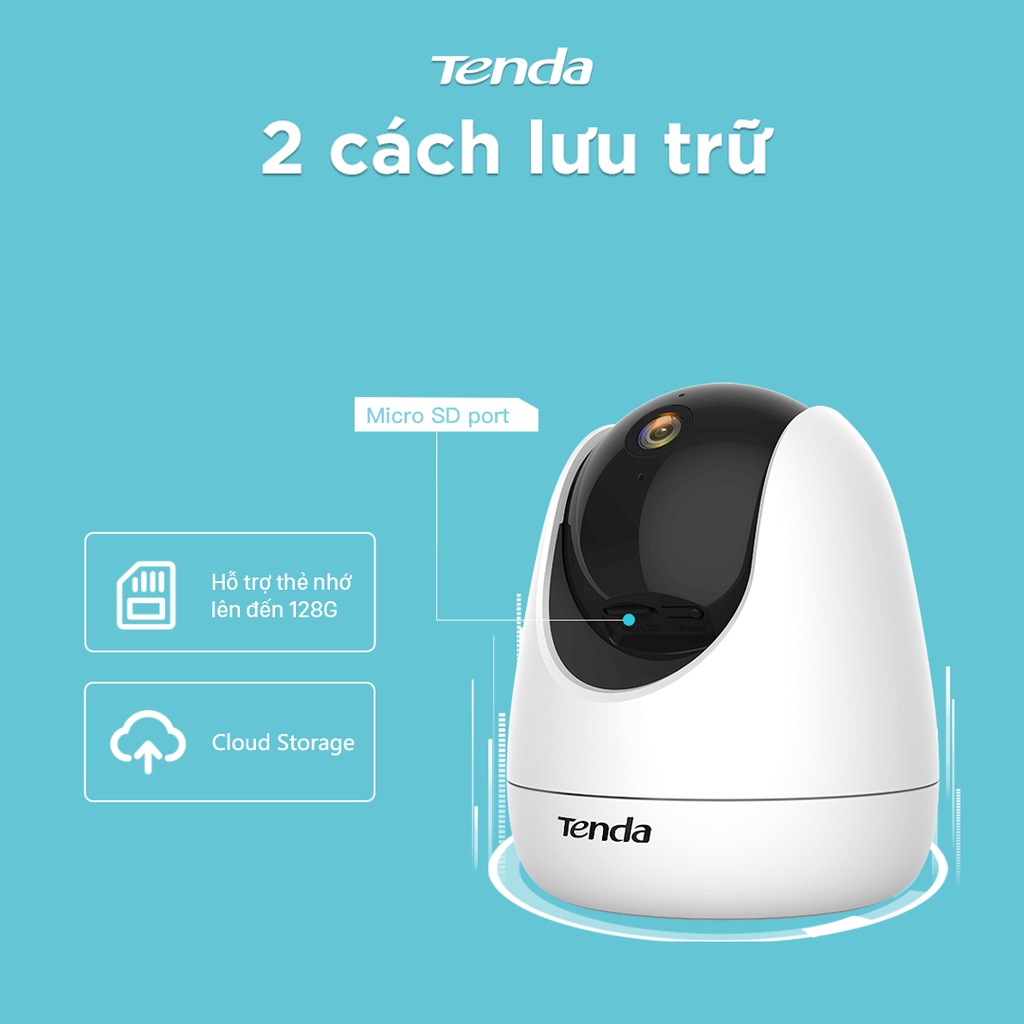 Mô tả Camera Wifi Tenda Trong Nhà CP3/RP3/RP7 FHD 1080P/2MP/3MP/5MP/2K Quay Quét 360°, Đàm Thoại 2 Chiều - 4