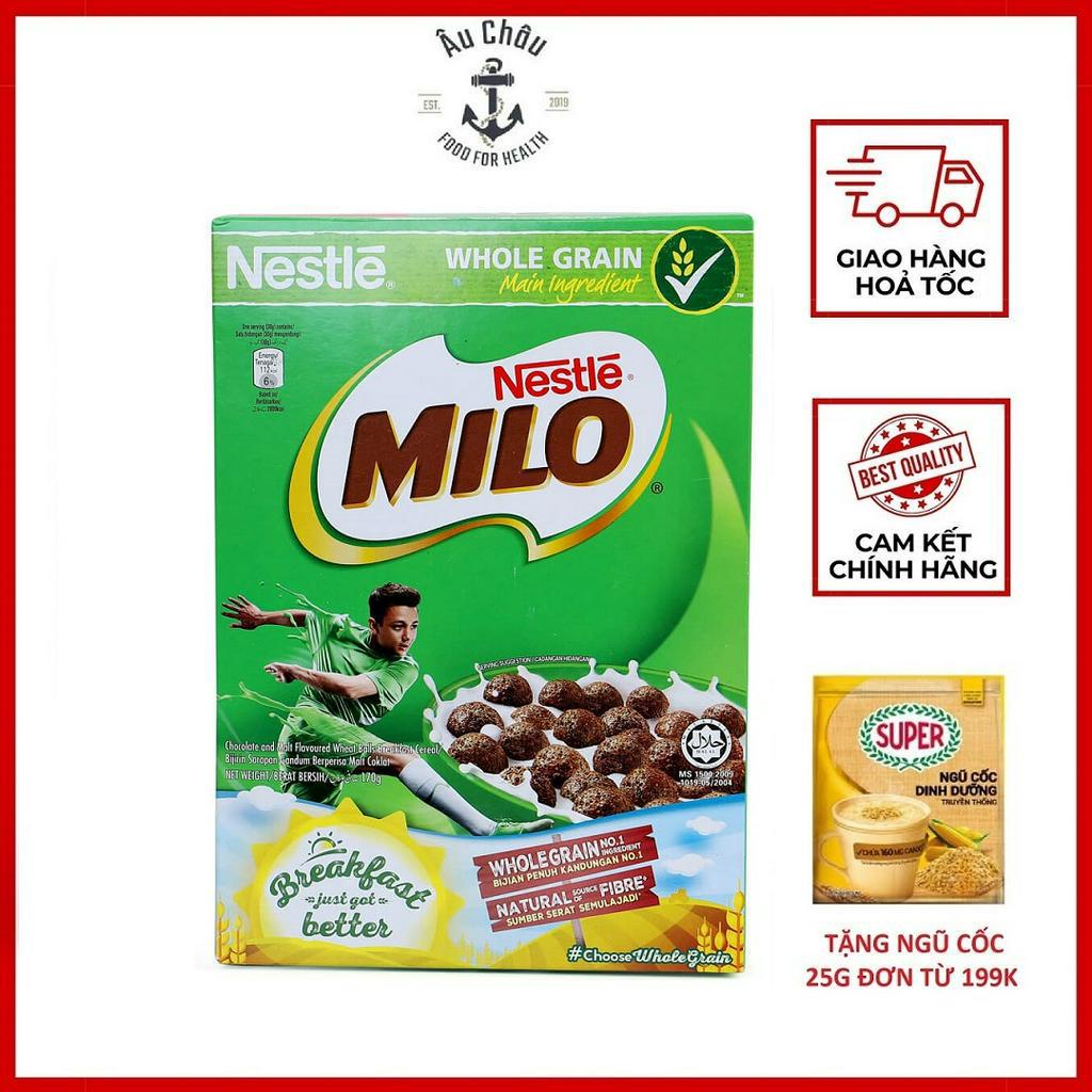 Bánh Ngũ Cốc Milo Nestle Vị Cacao ăn Sáng Dinh Dưỡng Hộp 170gr ít Calo Âu ChÂu Shop Shopee