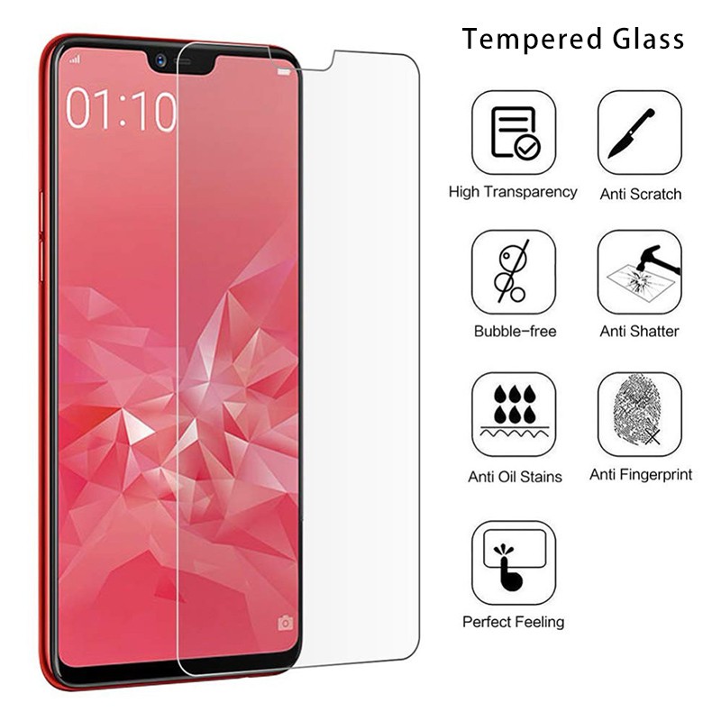 OPPO A53 / A93 / A3S / A5 / A12E A12 / A7 / A5S A52 / A92 / A72 A91 A31 A5 A9 2020 F11 F7 F5 F9 Realme 5 5I 6I 6 Pro C3 C11 C15 C2 RENO 2F 3 4 Kính Cường Lực Trong Suốt Bảo Vệ Màn Hình