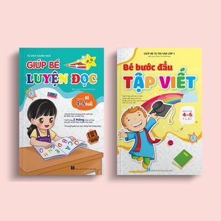 Sách Giúp Bé Luyện Đọc - Bé Bước Đầu Tập Viết (Bộ 2 Cuốn)