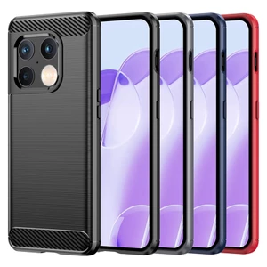 Dành Cho OnePlus 10 Pro 9 9R 9RT 8 8T 7 7T 6 6T Kết Cấu Bàn Chải Siêu Mỏng Chống Sốc Vỏ TPU Mềm