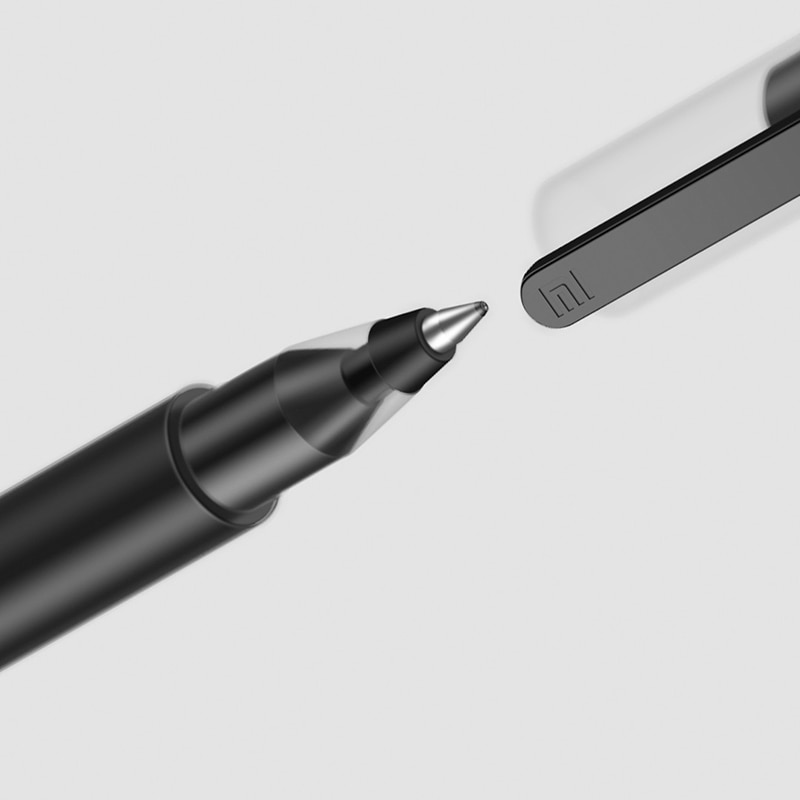 10 Chiếc Xiaomi Bút Bi Gel 0.5mm, Mực Đen/Đỏ, Ruột Thụy Sĩ, Viết Mịn, Siêu Bền