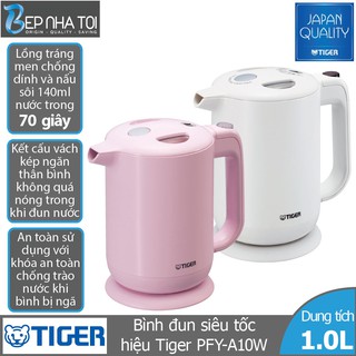 Tiger Electric Kettle PFY-A10W-W (1.0L)