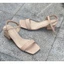 Giày sandal nữ 3 phân, dép quai ngang mũi vuông phối quai hậu mảnh chất liệu xi mờ kiểu dáng học sinh _SD02SD