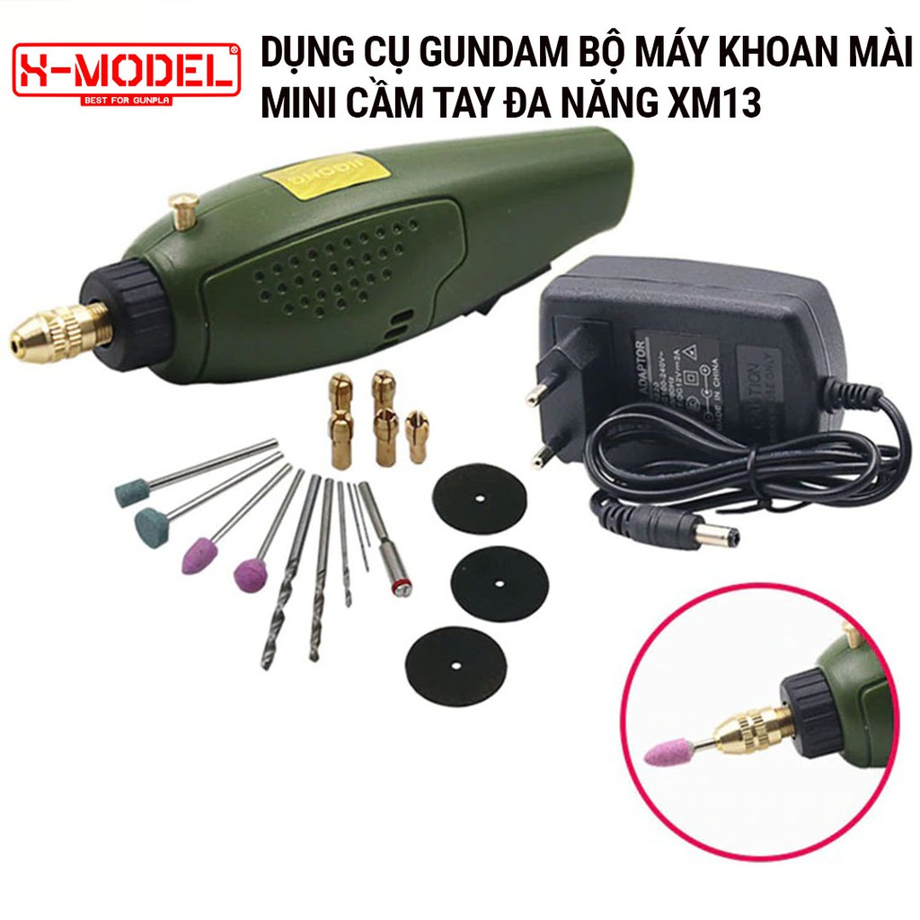 Ảnh Bộ máy khoan mài chà nhám đa năng XM13 X- MODEL thích hợp gia công đồ mô hình Anime Nhật 1