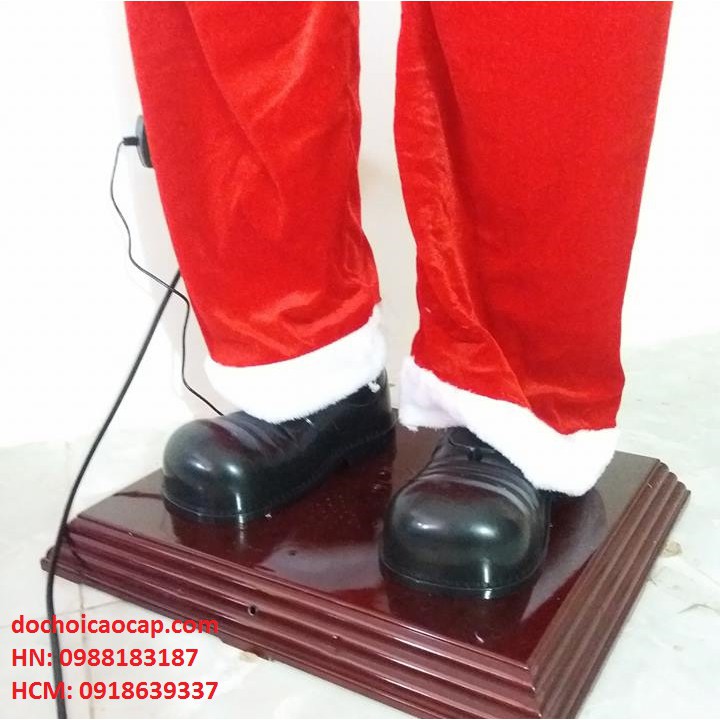 Ông già Noel thổi kèn - 1.8m