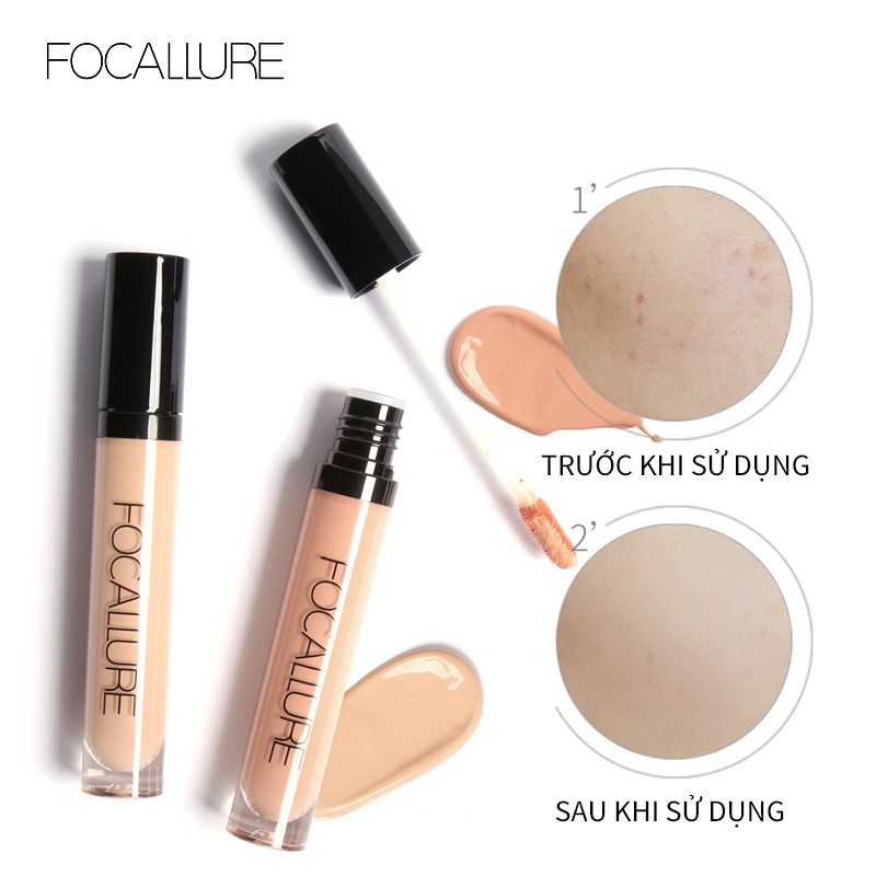 Ảnh Kem che khuyết điểm FOCALLURE 10g trang điểm chuyên dụng 7 màu tùy chọn 3