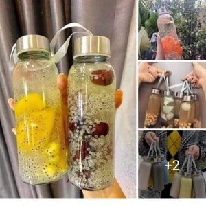 Combo 10 BÌNH DETOX THUỶ TINH 500ml GIÁ SIÊU HẠT RẺ