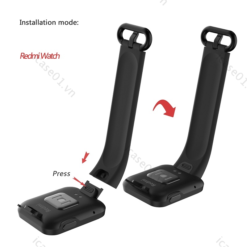 Dây Đeo Thay Thế Chất Liệu Silicon Màu Trơn Dành Cho Xiaomi Mi Watch Lite