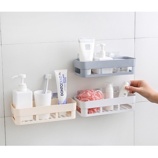 Kệ Đựng Gia Vị Dán Tường Để Đồ Hình Chữ Nhật /Khay Nhựa Hình Chữ Nhật Để Đồ Nhà Bếp Nhà Tắm Đa Năng 88230