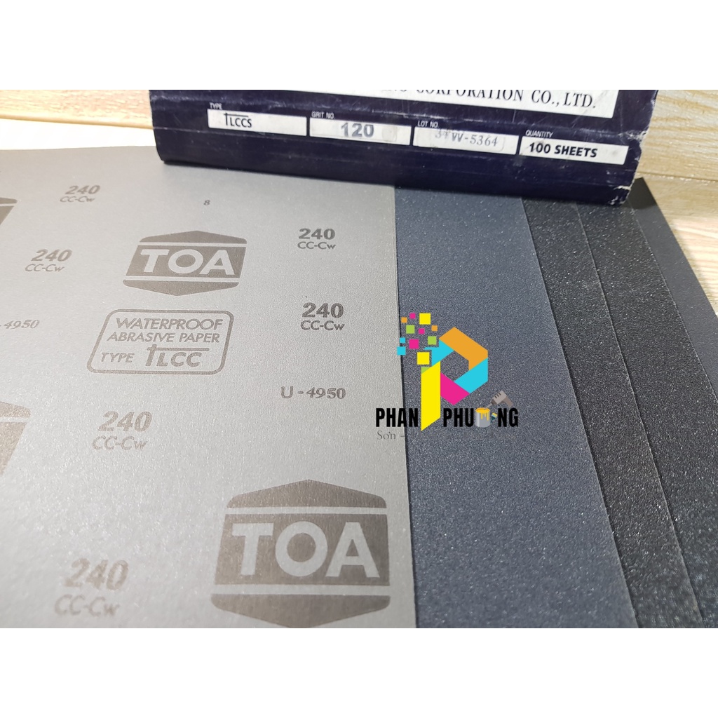 GIẤY NHÁM TỜ ĐEN TOA (NHÁM ĐEN THÁI) 230*280MM