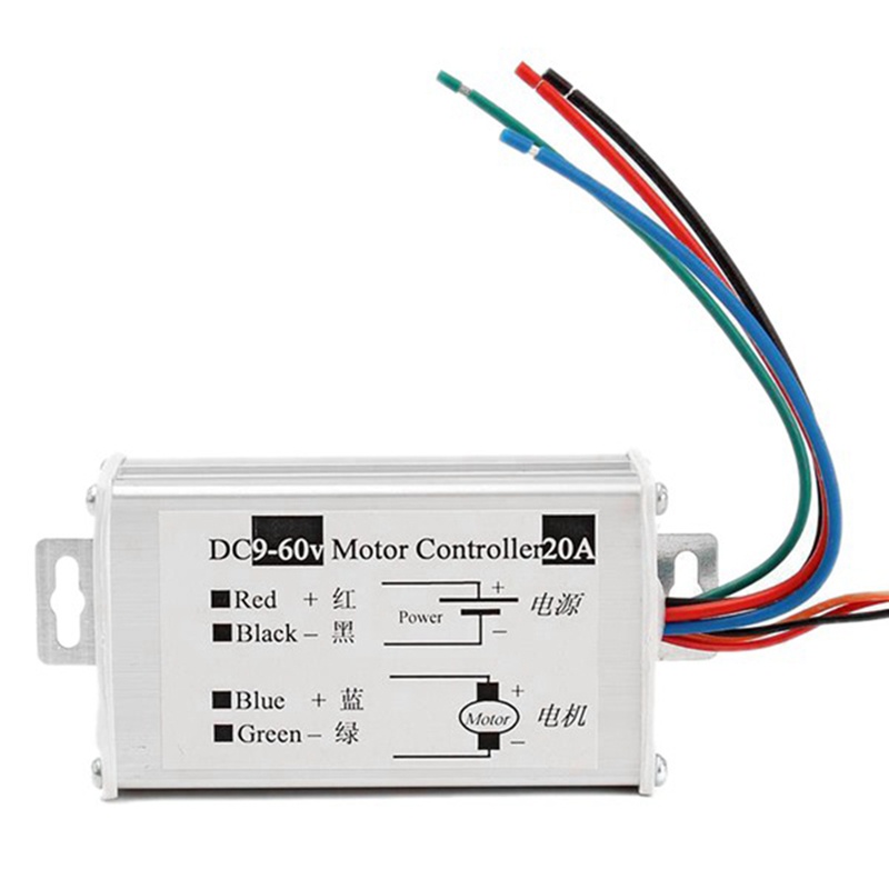 💖Bộ Điều Khiển Tốc Độ Động Cơ dc9v 12v 24v 48v 60v 20a pwm 0-1200w